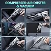 houscly Portable Cordless Foldable 20000PA High Power Mini Vacuum Cleaner, 4-in-1 Compressed Duster & Air Blower & Pump, Hand Held Vacuum, Brushless Motor, for Car, Home, Office, Pet, Camping #2