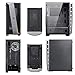 immagine 3Noua Diamond C7 Black Case ATX per PC Gaming 0.55MM SPCC 3*USB3.0/2.0 Ventola Dual Halo RGB Addressable 5V e Strip LED ADD-RGB Front ABS/Mesh Pannello Laterale Vetro Temperato (AxPxL: 462x385x210 mm)