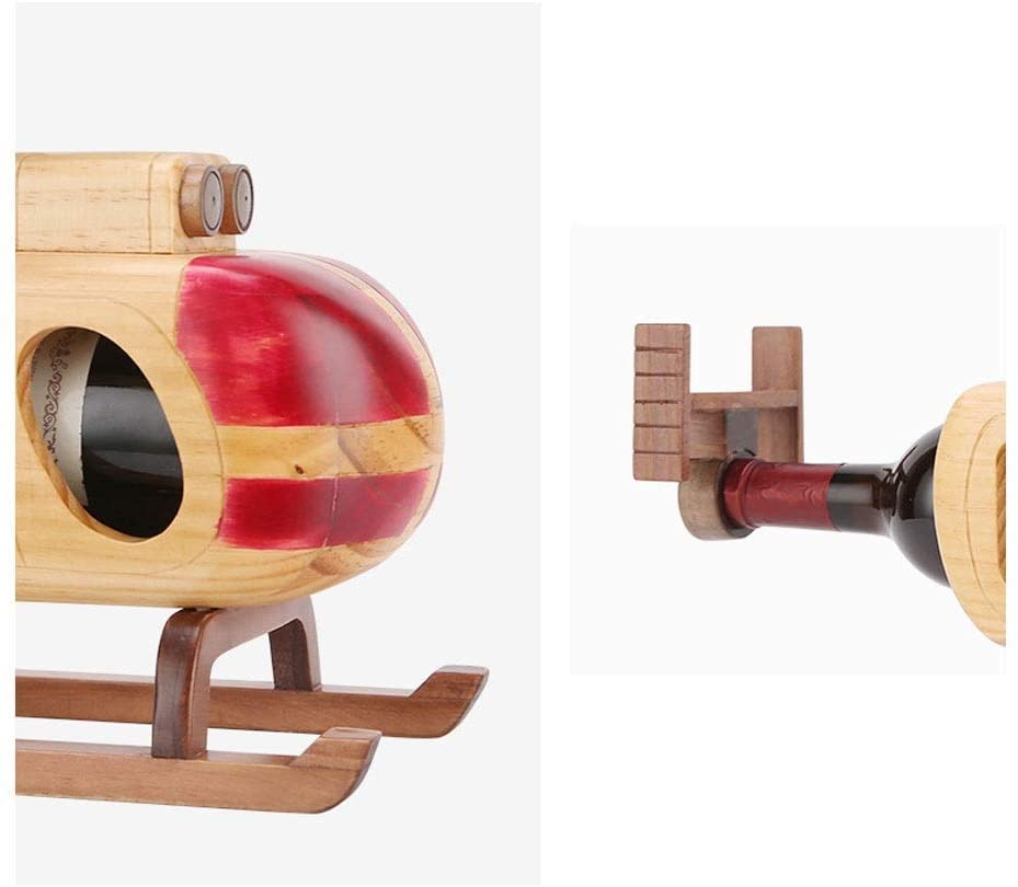 Soporte para botellas de vino de madera sólida miniatura 5