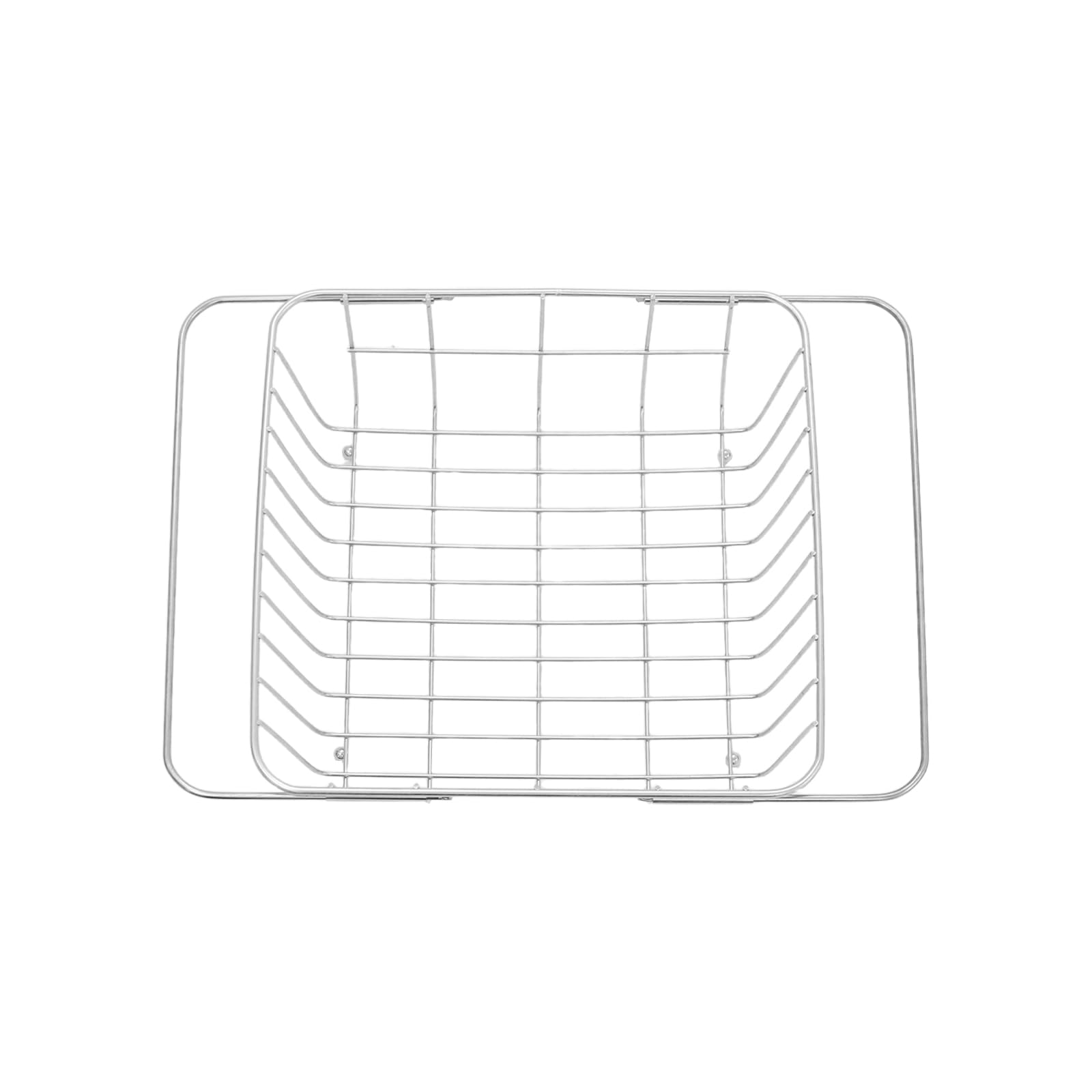 Fregadero cocina 65x44x20cm de acero inoxidable,empotrable,Fregadero Bajo Encimera o Sobre Encimera con escurridor y desagüe,Fregadero Acero 1 lavabo con protección contra rebosadero,color plateado
