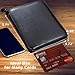 Large Credit Card Holder Wallet Genuine Leather Passport Holder 42 Card Slots (Black)