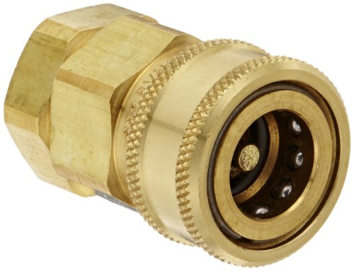 Snap-Tite BVHC8-8F Brass H-Shape Quick-Disconnect Hose Coupling, Sleeve-Lock Socket, 1/2