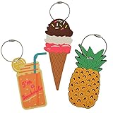Unique Luggage Tag [3 Pack] Travel Pineapple Ice Cream Drink Bag Identify Label Holiday Gift Ideas