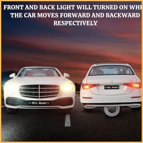 Image of GRAPHENE1:22 Scale RC Merceedes Maybach Diecast Metal Smoke Car Openable Door Light and Spray Effect Model Remote Controlled Toy Car Gifts Mist Toys for Kids Boy Girl