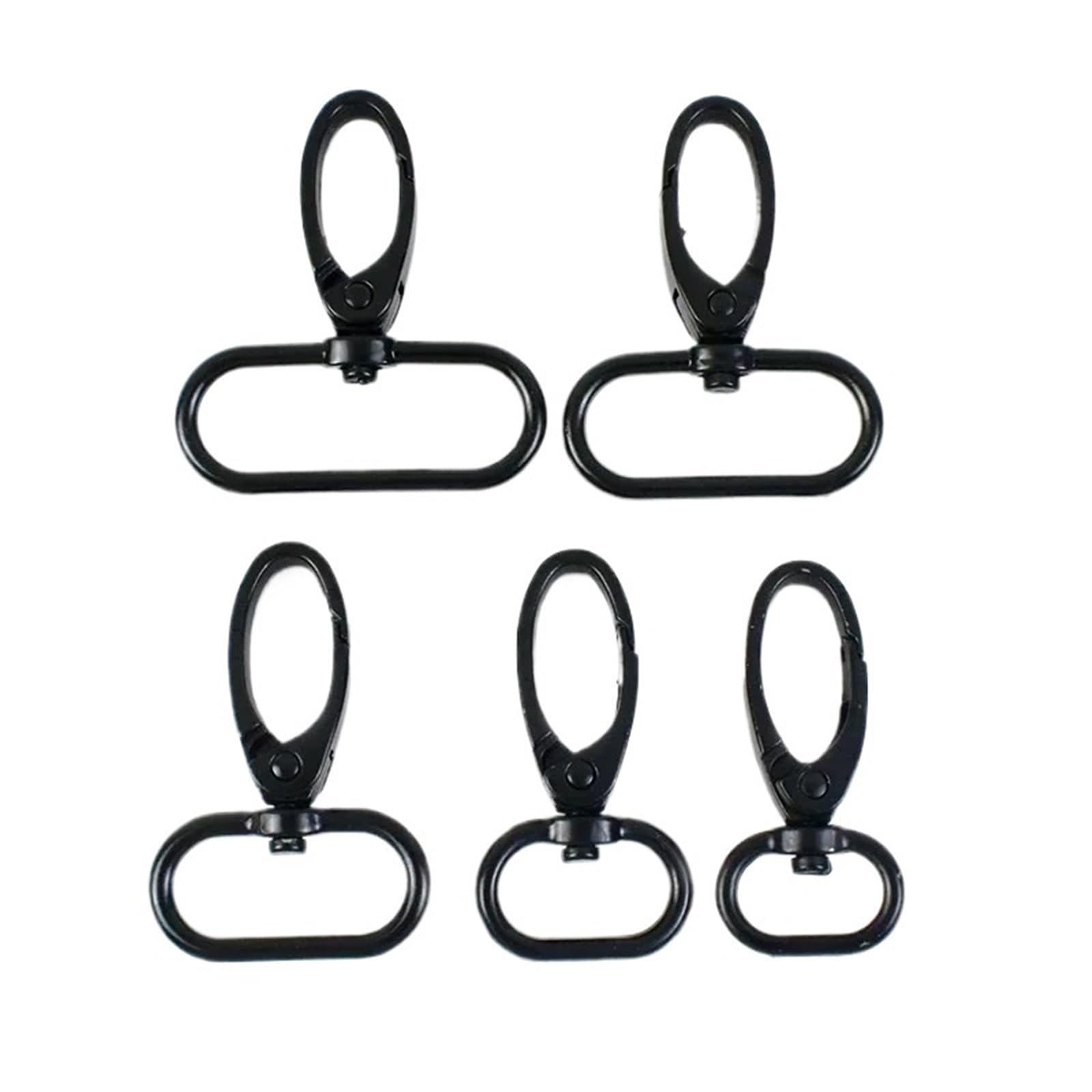Cigpklo Black Swivel Snap Hooks 20Pcs 13-38Mm Strap Buckle For Bag Metal Swivel Lobster Clasp Dog Collar Carabiner Snap Hook Belt Diy(,32Mm-20Pcs)