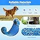 Pewkim Chamäleon Hundespielzeug, Unzerstörbares Hundespielzeug, Unkaputtbar Kauspielzeug Hund mit Naturkautschuk, Nylon Material für Kleine,Mittelgroße-Blau