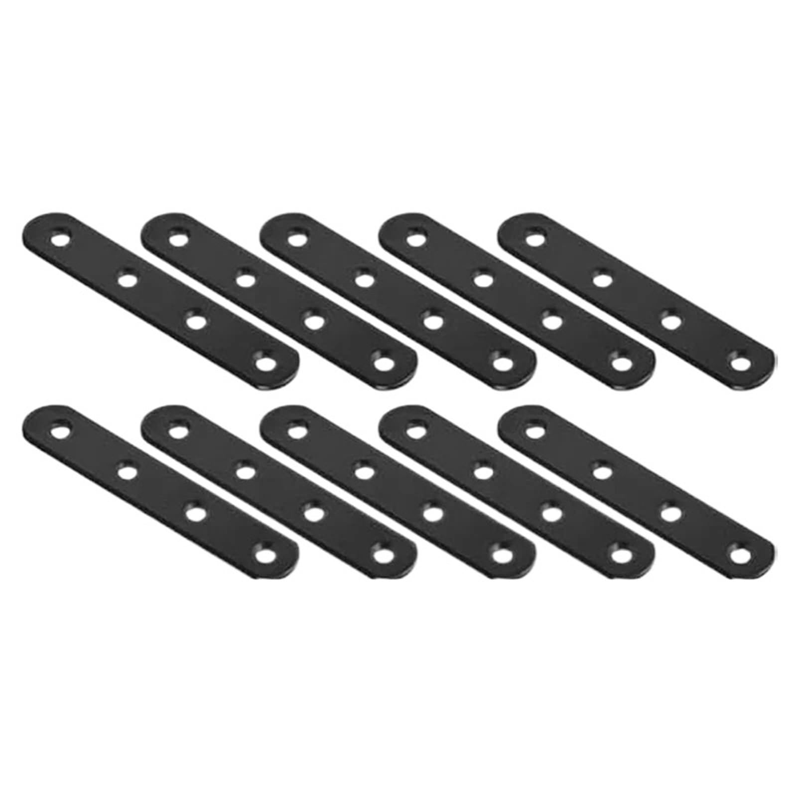 Zihdke One Color 20Pcs Straight Brackets 4 Inch Brace Flat Mending Plates, Repair Fixing Joining For Wood Furniture For Repairing