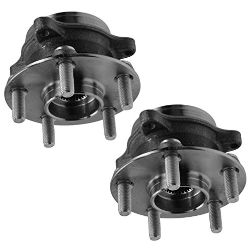 Image of TRQ Front Left and Right Wheel Bearing and Hub Assembly Set 2 Piece Compatible with 2010-2015 Toyota Prius 2012-2015 Prius Plug-in 2011-2017 Lexus CT200h