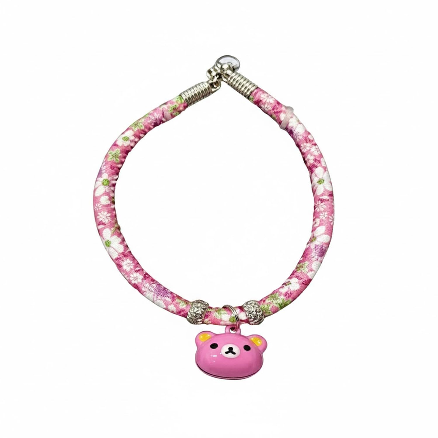Emily Pets Adjustable Cat Collar Necklace with Bell for Kitten Puppy (Pink)-picture-21