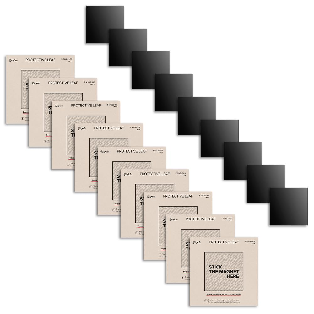 Aimants Pour Affiches Métalliques Displate - Lot De 9, Adhésif Sans Dommage, Installation Facile Et Propre Sur Mur Lisse