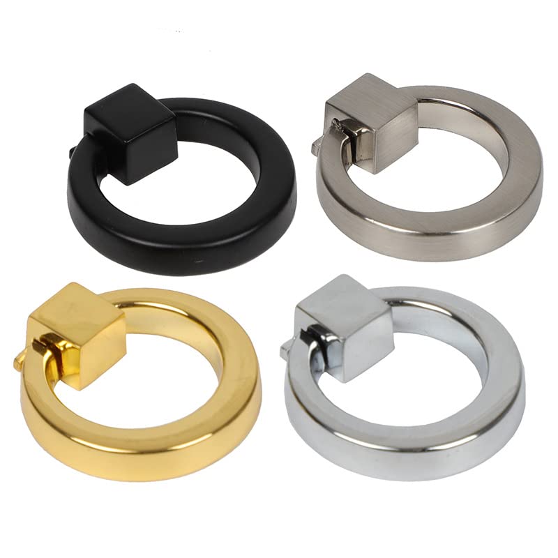 Llamador De Puerta Circular De Aleación De Zinc Dorado: Estilo Clásico Para Tu Entrada