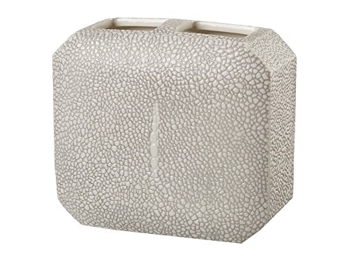 KassatexUnisex Shagreen Bath Accessories Toothbrush Holder Porcelain/Grey Bathroom Accessory