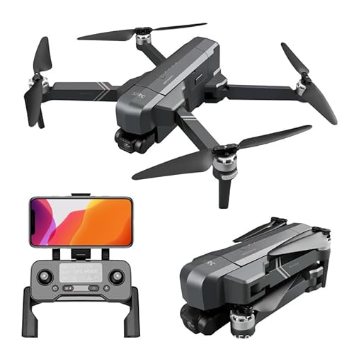 WESTN Dron RC GPS con Cámara 4K para Adultos, Cuadricóptero RC, Retorno Automático, Sígueme, Motor Sin Escobillas, Vuelo En Círculo, Vuelo De Waypoint, Retención De Altitud, Modo Sin Cabeza,