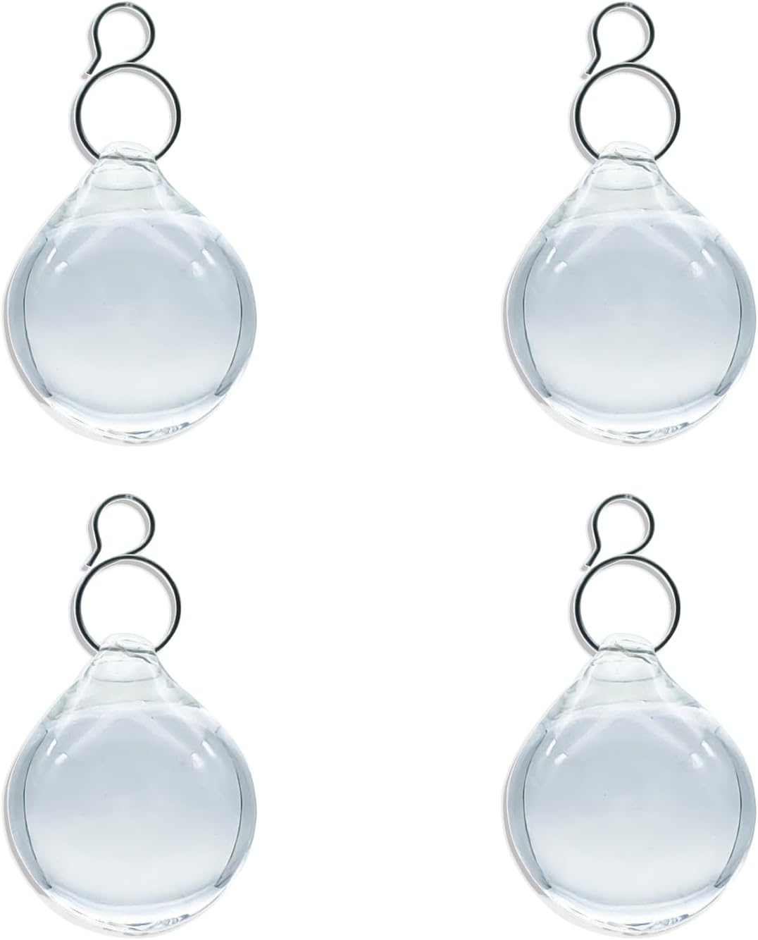 4 PCS DIY Crystal Chandelier Parts Home Decor Hanging Pendant Ornaments (1.4 x 1inch)