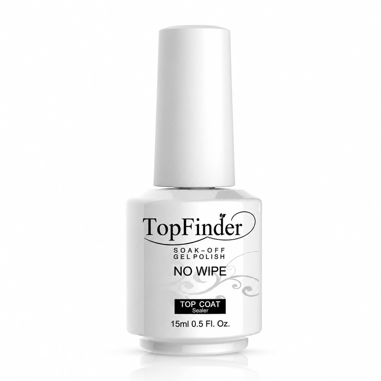TopFinder® Black & White Gel Nail Polish | UV LED Soak Off Gel Nail Polish | High Pigment | Glossy Finish | Long Lasting | Chip Resistant | Requires UV/LED Lamp | Salon Quality Nail Art for Women-image-44