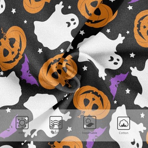 Little Girl Underwear Toddler Panties Kids Undies Halloween Ghost Pumpkin Soft Cotton Briefs 2T-8Y3