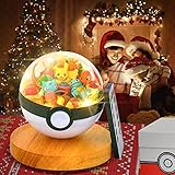 Cool Night Light for Bedroom - Pokeball Terrarium LED Night Light for Room Decorations, Christmas Gifts & Birthday Gifts Ideas for Children Girl Boy