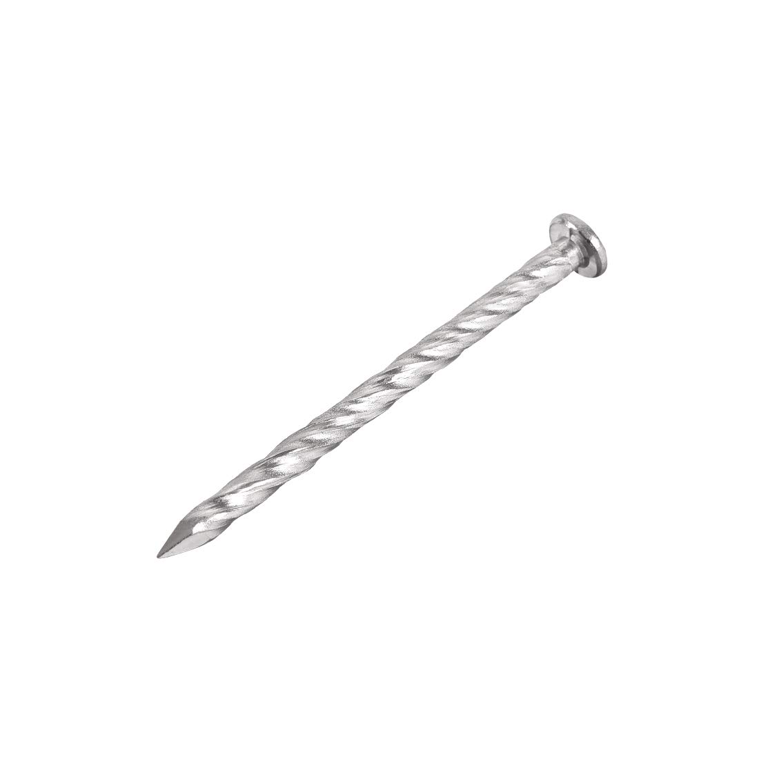 Clous en spirale en acier inoxydable uxcell 51mm pour éviter le desserrage des planches de bois