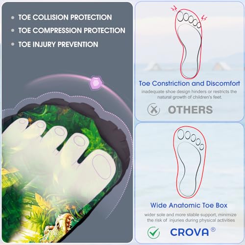Image of Built-in Heel Grips Water Shoes for Kids Girls Boys Hiking Wide Barefoot Swim Beach Pool Big Kid