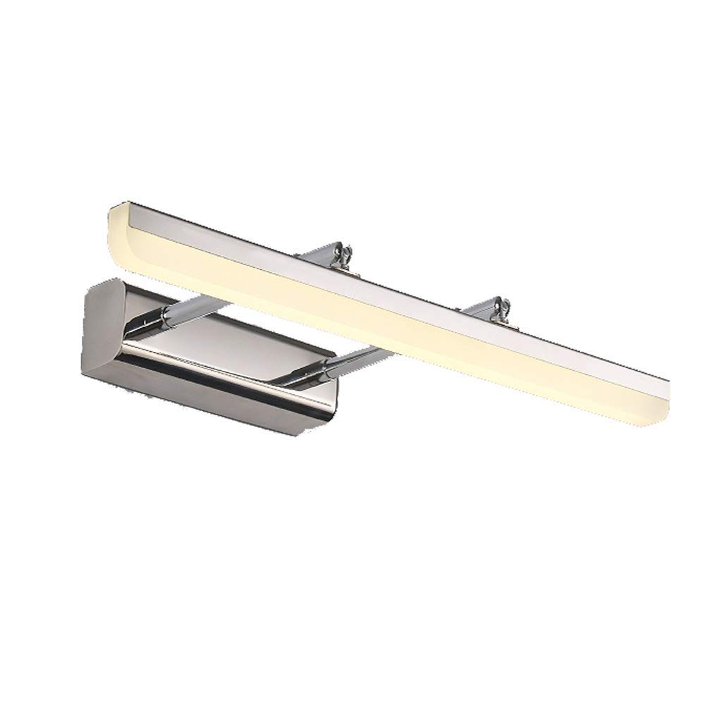 HYSJDMNC Bath Lamps Mirror Front Light Headlight Punch Led Bathroom Dressing Lamp Mirror Light Wall Lamp Nordic Modern Minimalist Mirror Cabinet Light Wall Lighting/Silver/9W Interesting