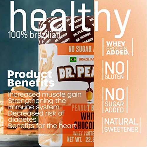 Pasta de Amendoim - 650G Chocolate Branco com Whey Isolado, Dr. Peanut