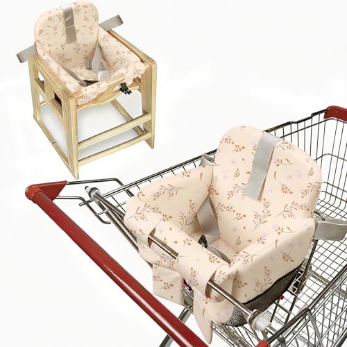 Shopping Cart Cover for Baby, High Chair Cover, Flower