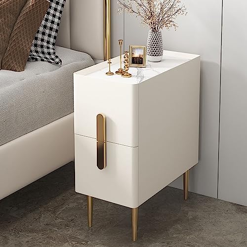 Table de chevet blanche 30cm idéale pour optimiser une petite chambre