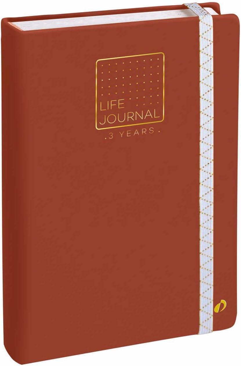 Quo Vadis Life Journal 21 3 Years with Elastic 15 x 21 cm Terracotta