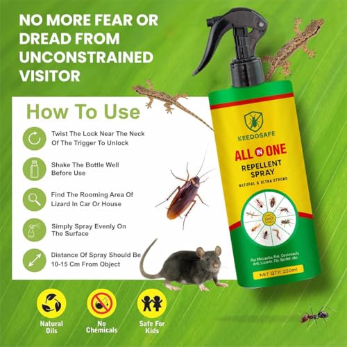 Image of All-in-One Pest Repellent 250ml | 6+ Pests | Kid & Pet Safe | TSA