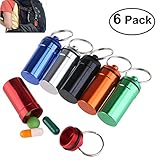 tablettendose für 7 tage Es kann leicht an Schlüsselanhänger, Handtaschen, Golftaschen, Gürtelschlaufen befestigt oder als ein Reißverschluss für Ihren Mantel oder Jacke verwendet werden.