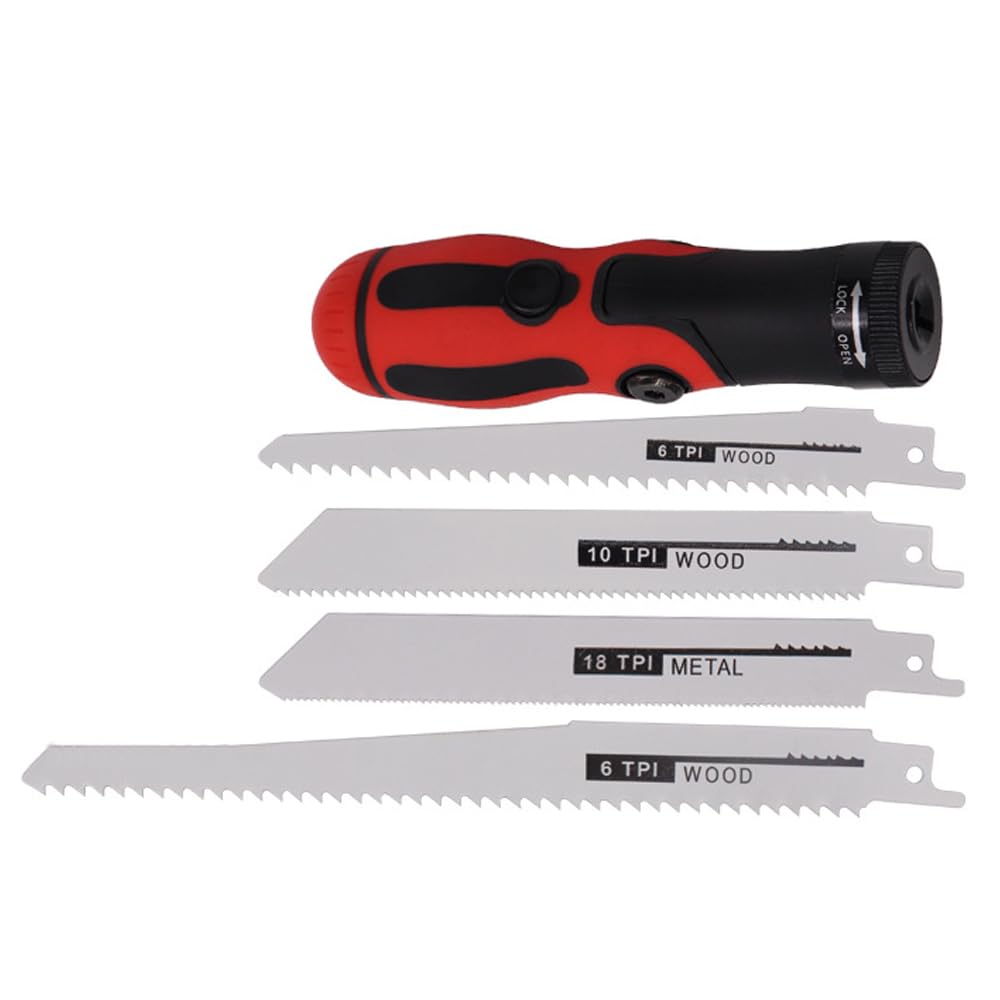 Accessoires pour scie sabre, kit d'outils de coupe manuelle du bois, multifonction, poignée de rechange pour bois, métal, plastique, plaque de plâtre (C)
