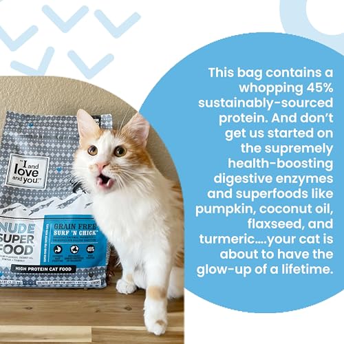 Image of I AND LOVE AND YOU, Cat Food Kibble Surf N' Chick Nude, 80 Ounce