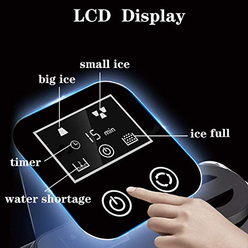 MHGD Eiswürfelbereiter Klein,LCD-Display Eiswürfelbereiter 25kg in 24h,Eiswürfelmaschine 24 Eiswürfel fertig in 10 15… – Bild 5