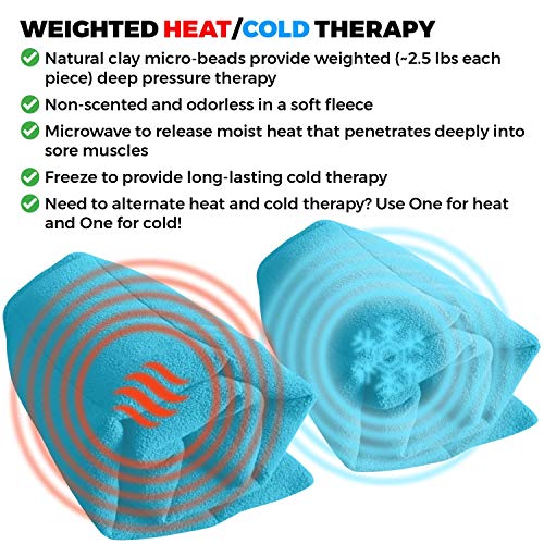 Microwavable Heating Pads Set Of 2 Natural Moist Heat Pad For Back Pain, Neck And Shoulders, Nerve, Cramps, Lower Lumbar Relief #TOP1