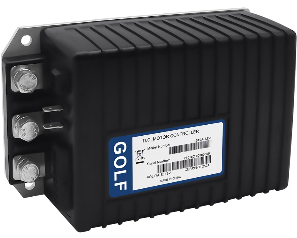 1510A-5251 1510-5201 for Curtis DC Motor Controller 48V 0-5KΩ 250Amp for Curtis Club Car Golf Carts Replaces for Curtis 1510-5202 1510-5250 1510A-5250