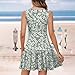 Sundresses for Women 2025 Trendy V Neck Floral Summer Wrap Dress Mini Hawaiian Sexy Tropical Sleeveless Beach Dresses Empier Waisted Western Polka Dot Short Cute Vintage Casual Church Dress