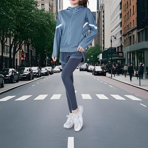 Vêtements de sport femme ensemble 3 pièces polyester veste short pantalon XXL - 4