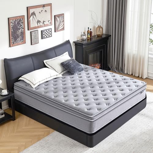 Vantto King Mattress, 12 Inch Hybrid Memory Foam Mattress in