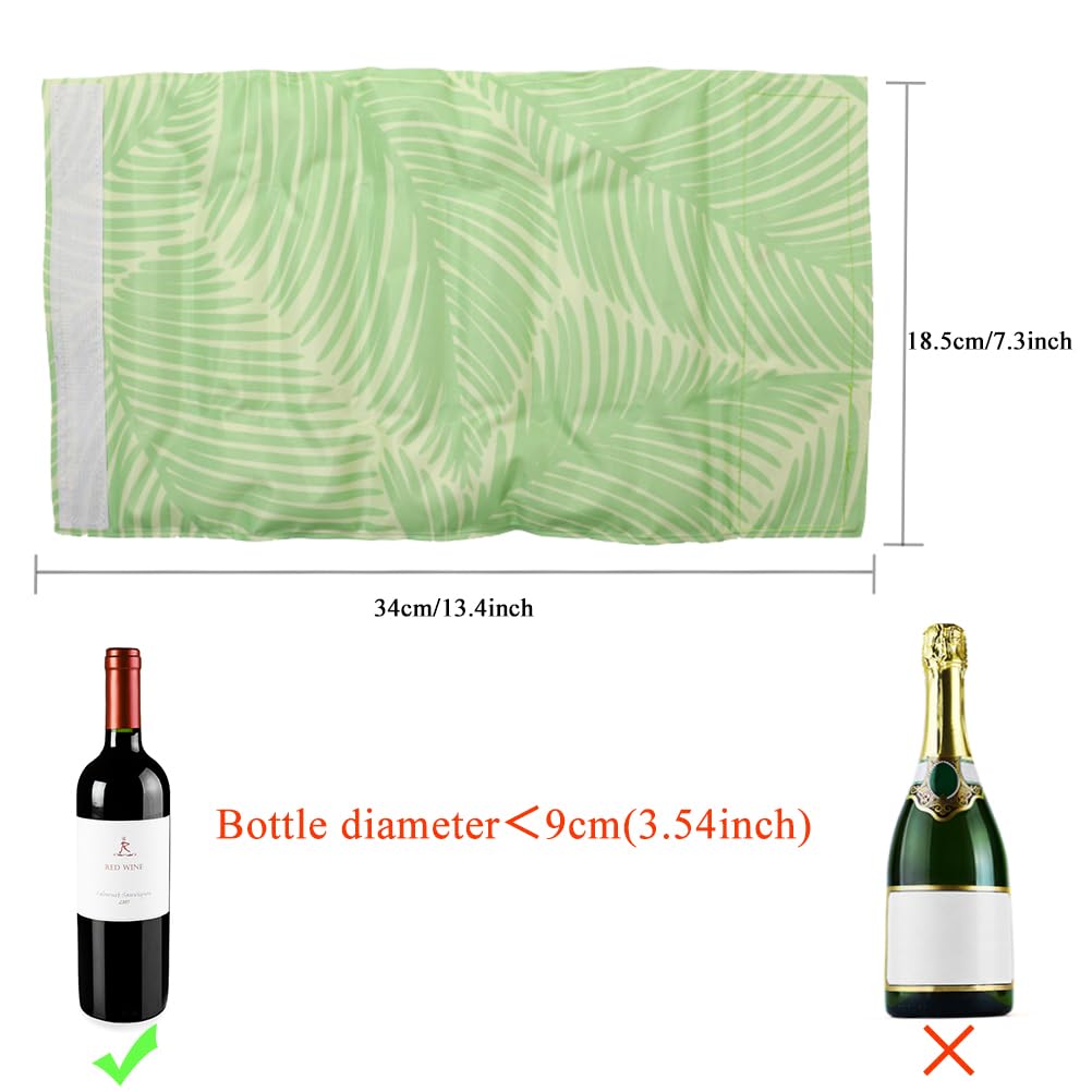 Lot De 2 Manchons Refroidisseurs De Vin – Sacs à Glace Réutilisables Pour Bouteille De Vin, Champagne, Vodka Ou Tequila – Garde Le Frais Des Heures ! Manchon Refroidisseur Champagne
