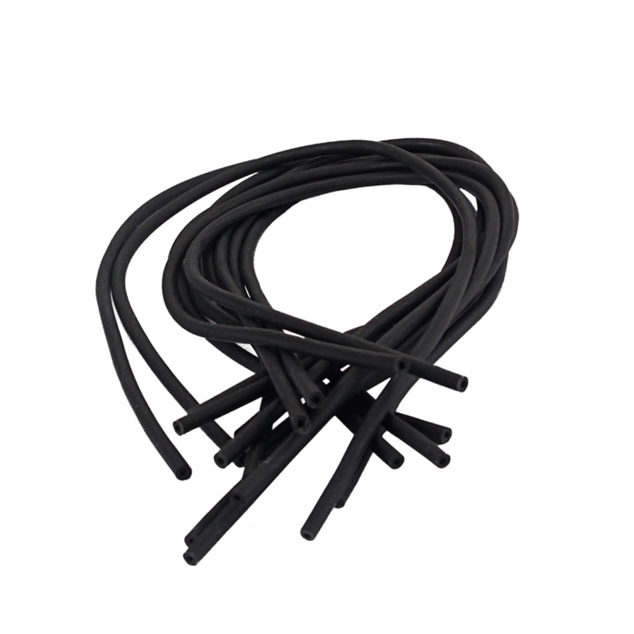 KAILIKETIY 10-pack Strings Rubber Tube Bamboo Hammers Beaters for Chinese Dulcimer Accessories Black Leather Cover Durable Elastic Anti-aging Material
