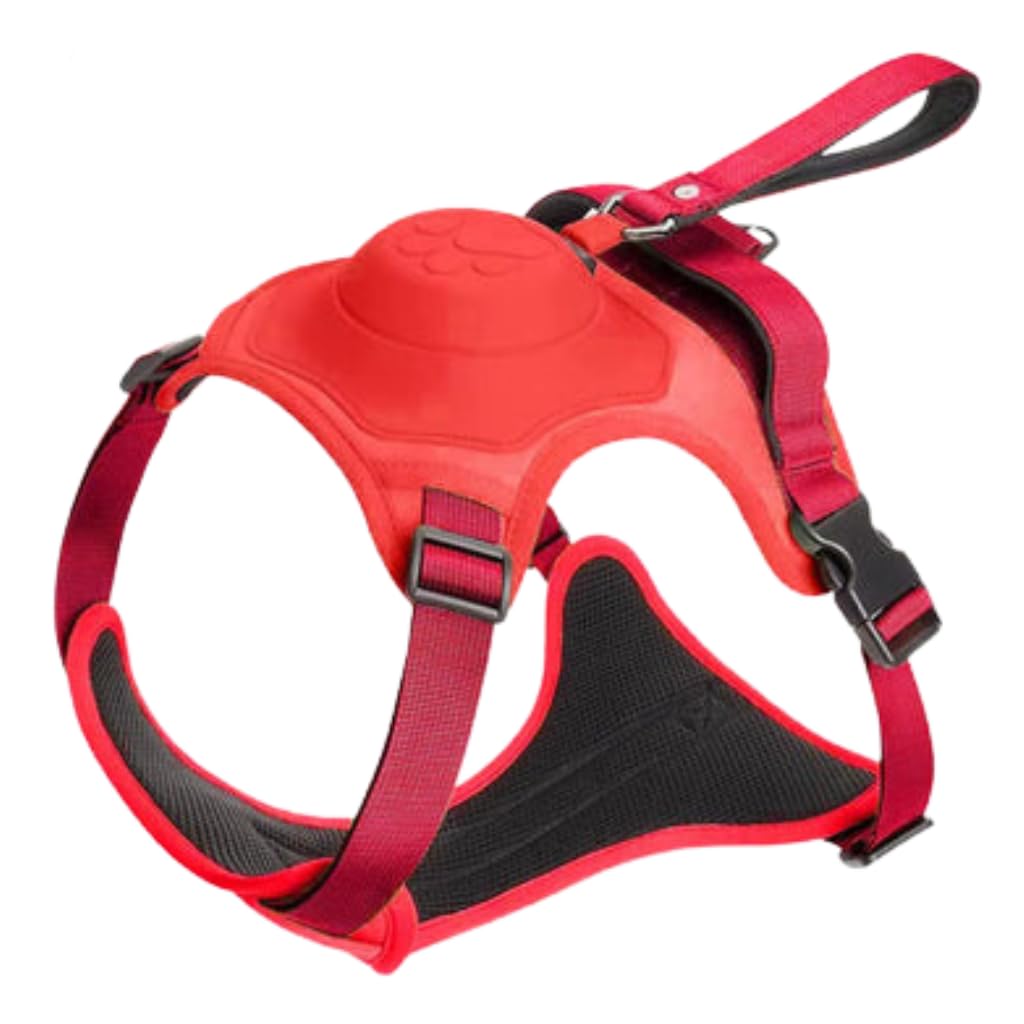 A+a Pets 2in1 No Pull Dog Harness with in-Built Retractable Leash - Automatic and Anti Burst Impact Function (M, Red) (B0CGDVFX7J) Amazon Price History, Amazon Price Tracker