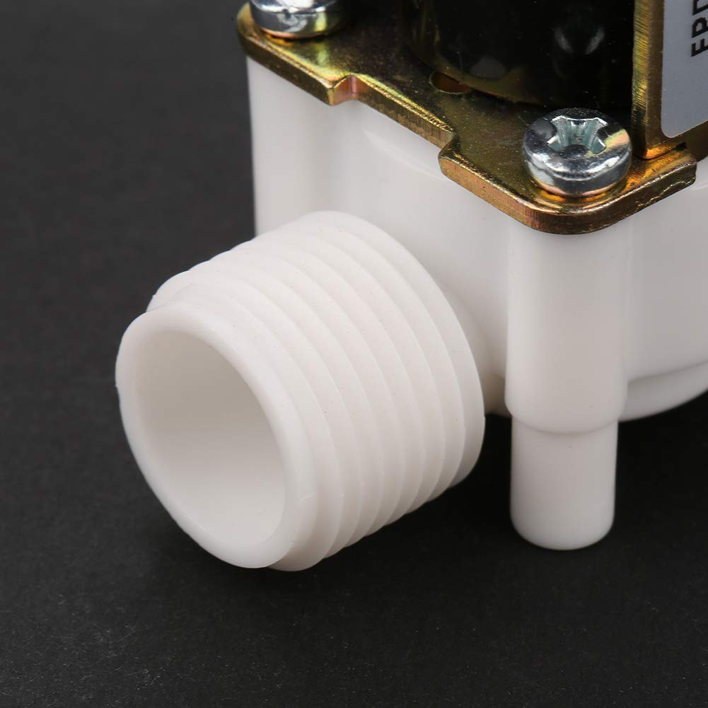 DC 12 V G1/2 calowy zawór elektromagnetyczny do wody, plastikowy zawór elektromagnetyczny do wody