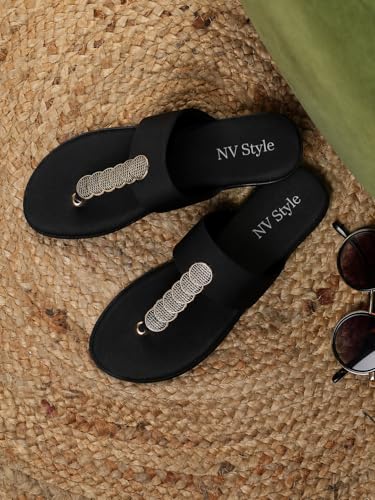 Image of Women's and Girls Synthetic Flat Slippers Comfortable Casual Sandals Comfortable Footwear for Office Casual Daily Use 1 Pair