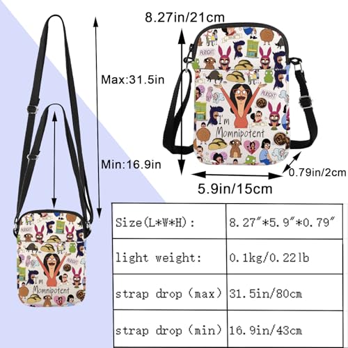 ENSIANTH Cartoon TV Show Merch - Cartoon Lover Crossbody Bag Family Inspired Fans Gift I'm Momnipotent Gift (Momnipotent CB)2