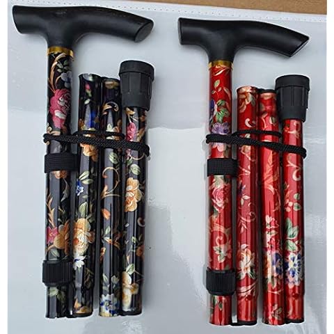 Bastón plegable elegante y duradero, ajustable de 33 a 37 pulgadas Cover