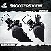 OZARK ARMAMENT Folding Flip Up Backup Canted Iron Sights - Angled 45 Degree Offset Iron Sights Works for Right & Left Hand Offset Iron Sights - 45 Degree Offset Sights - 45 Degree Flip Up Iron Sights