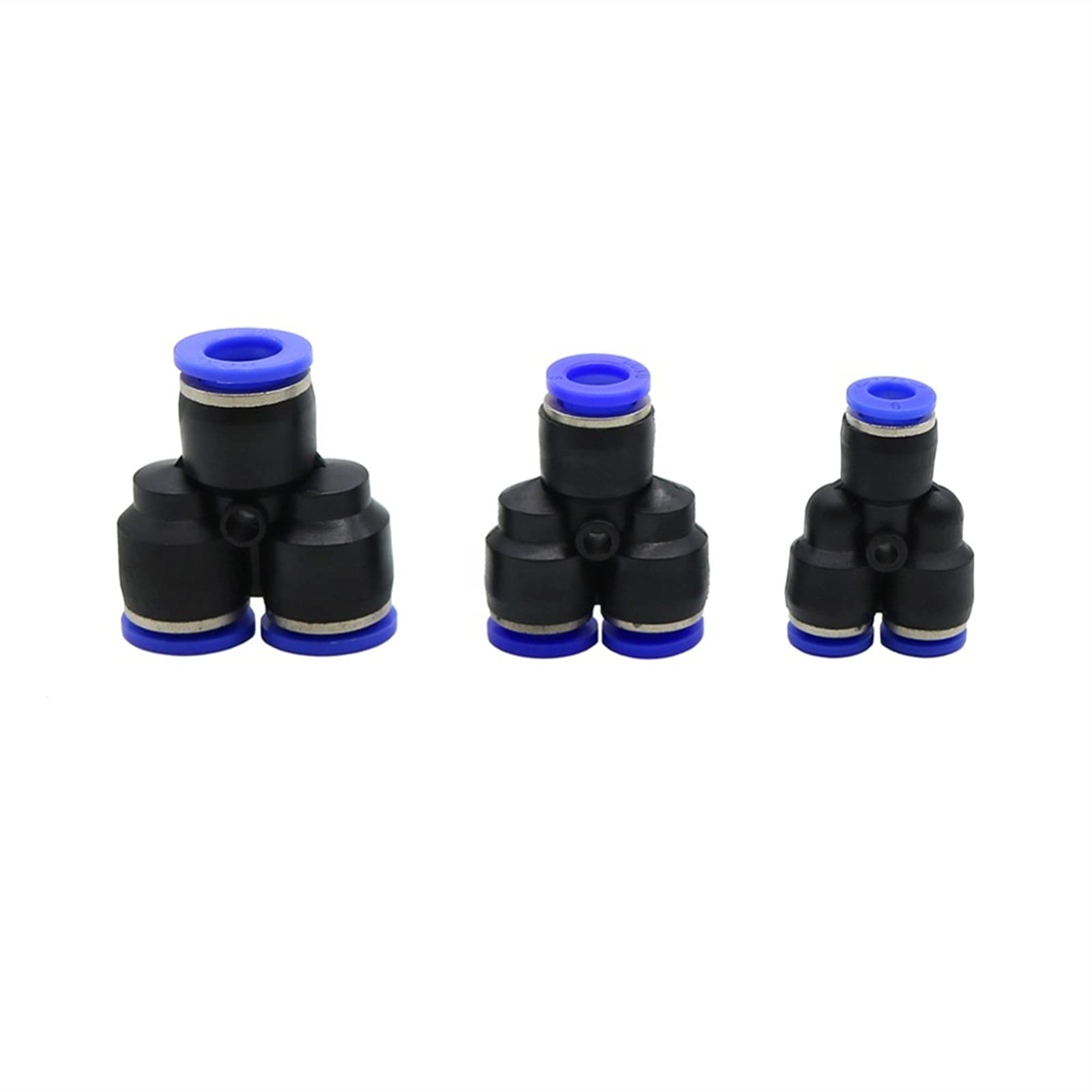 Garden Plumbing Y Type Slip Lock Quick Connectors 6mm 8mm 10mm Hose Splitters Garden Water Agriculture Irrigation Quick Coupling Connector 100pc (Color : 10mm)