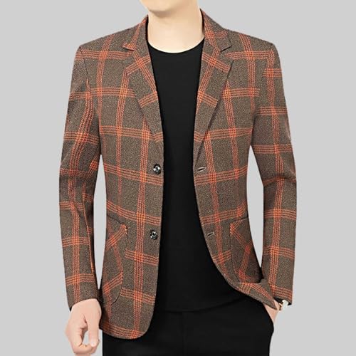 Fxbar Mens Casual Blazer Sport Coat Two Button Suit Jackets Autumn New Suit High End Business Sports Jacket3