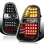 SPEC-D TUNING Black LED Turn Signal Parking Rear Brake Lamps Tail Lights Compatible with 2005-2006 Mini Cooper S Left + Right Pair Assembly