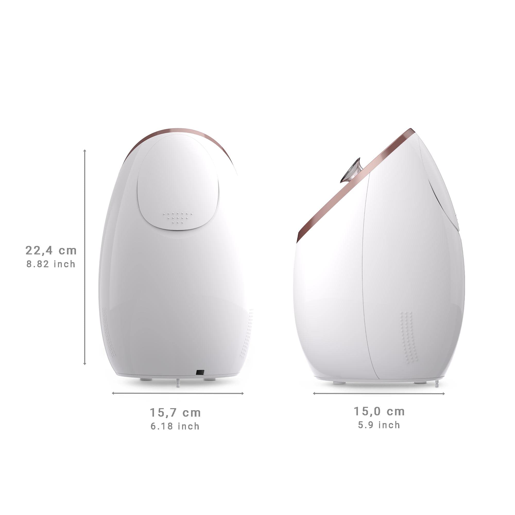 medisana DS 600 sauna facciale ai nano-ioni, vaporizzatore facciale | per la pulizia del viso in profondità con tecnologia UV e protezione dal surriscaldamento, spegnimento automatico